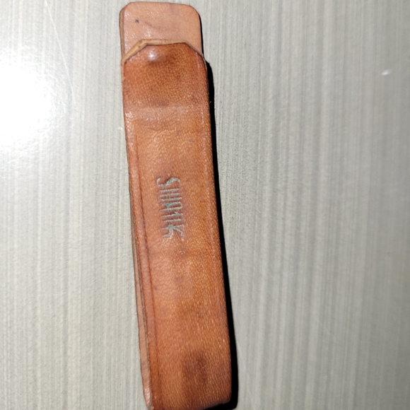🤑Vintage SWANK Leather & Alligator Skin Money Clip - Picture 4 of 10
